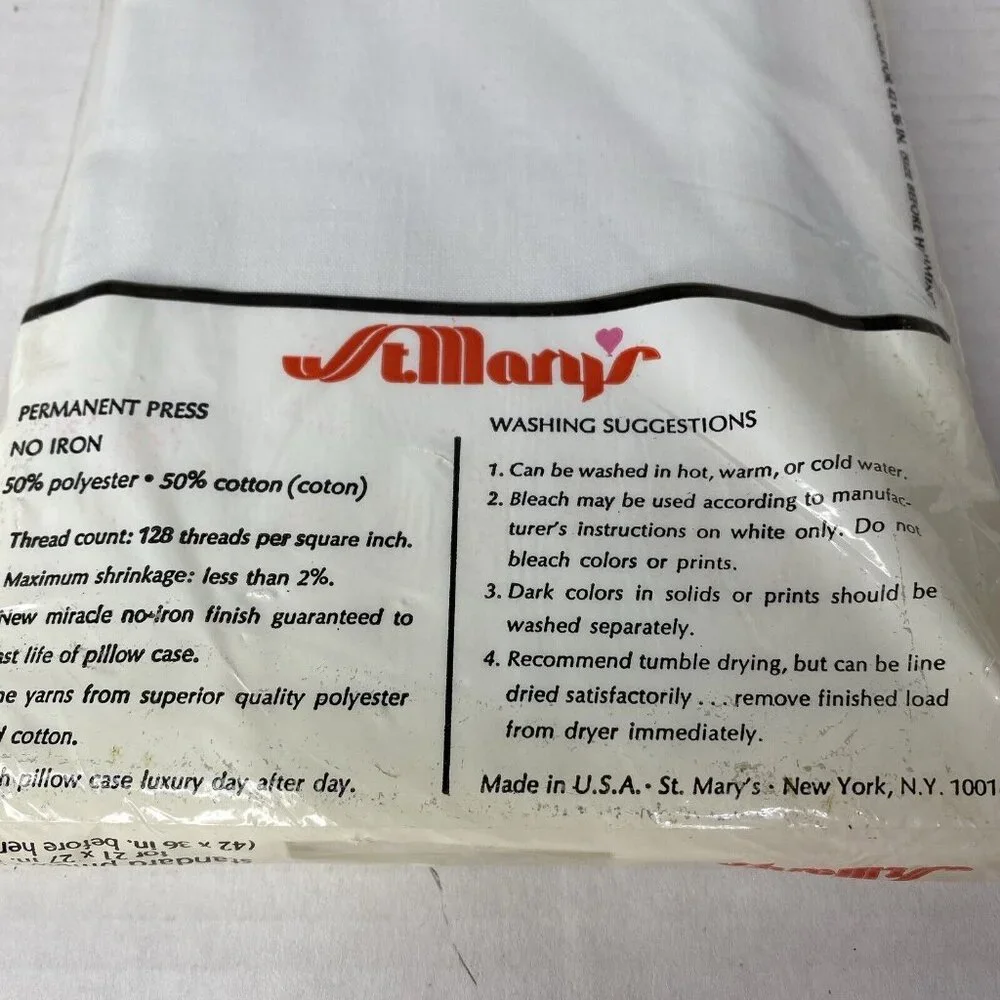 Vintage Pillowcase White Eyelet 21